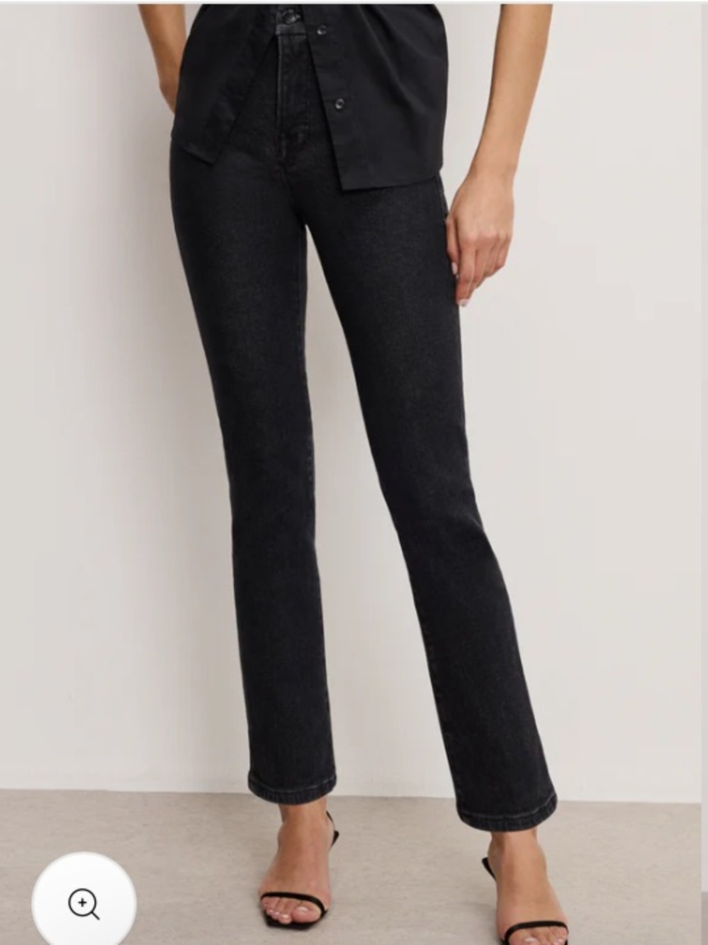 Good American Ankle Straight Leg Jeans 4